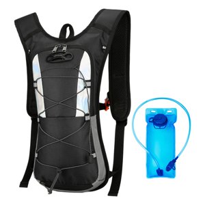 Magideal - Mochila De Hidratación Con Vejiga De Hidratación De 2L, Mochila De Agua Hidráulica, Mochila De Hidratación Para Senderismo, Mochilero, Escalada De Negro