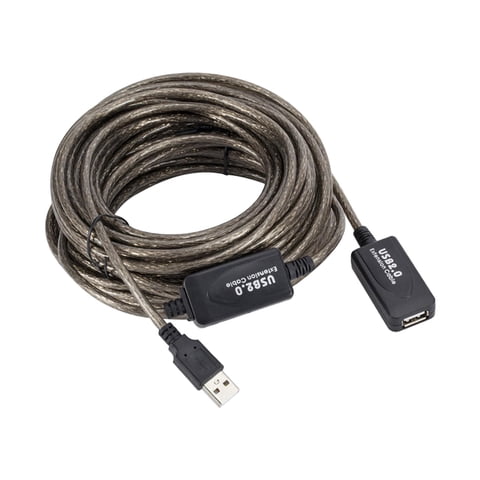 Magideal - Cable De Extensión Usb, Señal Integrada, Chip Integrado, Transmisión Estable, Extensor Usb Compatible Para Escáner, Auriculares, Impresoras , 15 15 Metros