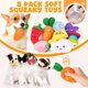 thumbnail image 2 of Juguetes Chirriantes para Perros LOYEE Paquete de 8 Peluches para Morder, 2 of 7