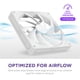 thumbnail image 2 of Ventilador para PC NZXT F140Q, 120 mm, silencioso, flujo de aire, blanco, 2 of 8