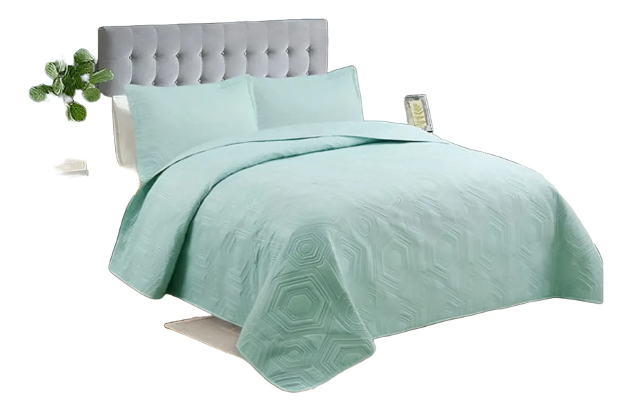 Genérico - Cubrecama Quilt Verano 2 Plazas Varios Colores