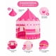 thumbnail image 5 of Carpa Infantil Castillo Princesa Rosada con Coronas y Ventanas de Malla para Niñas, 5 of 6