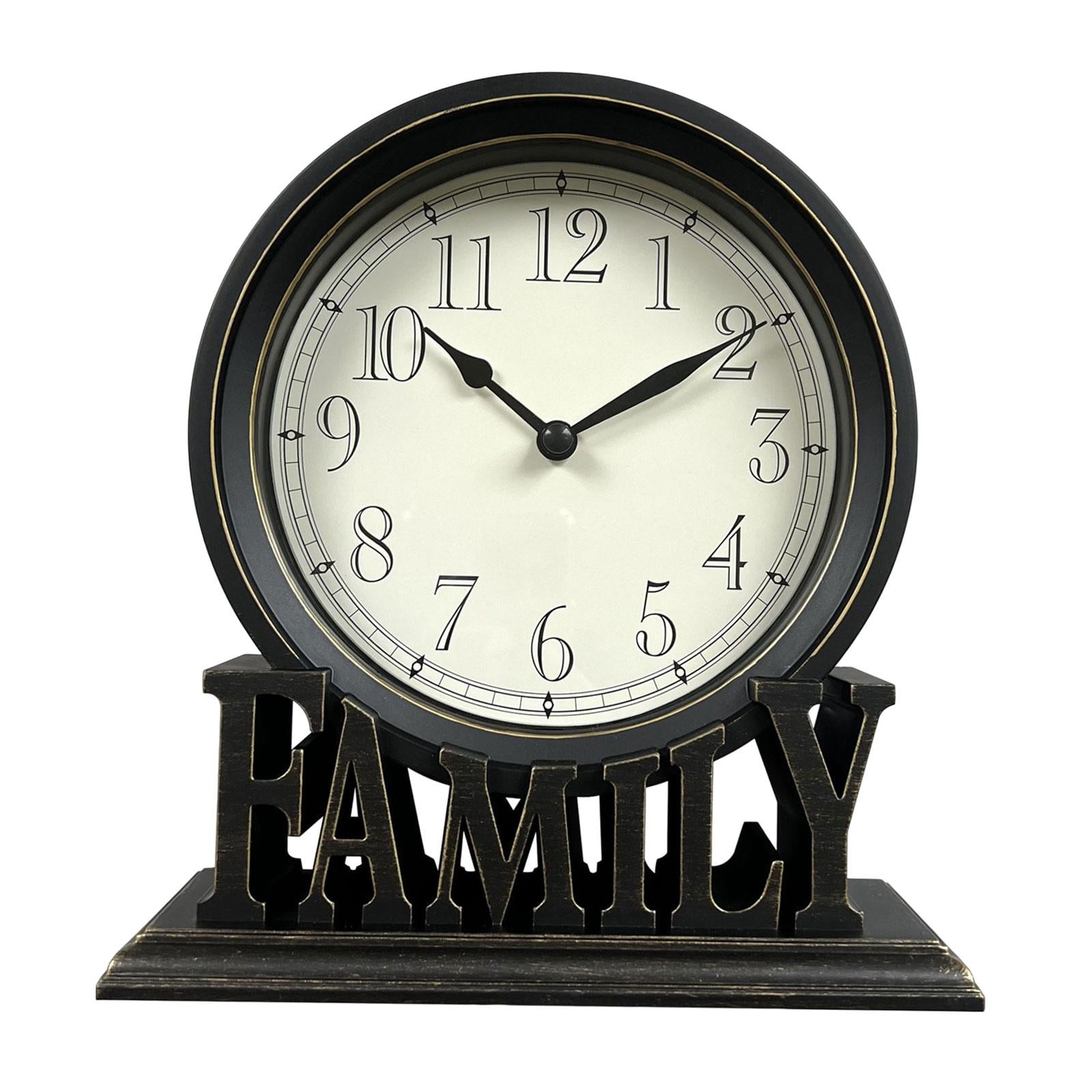 Bothyi - Reloj De Mesa Redondo Movimiento De Cuarzo Silencioso Decorativo Para Estante Cocina Decoraciones Styleb