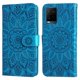 thumbnail image 1 of Funda tipo cartera FOXDOCK para Vivo Y33s 4G , diseño girasol en relieve, cuero PU, cierre magnético, soporte y tarjetero, 1 of 5