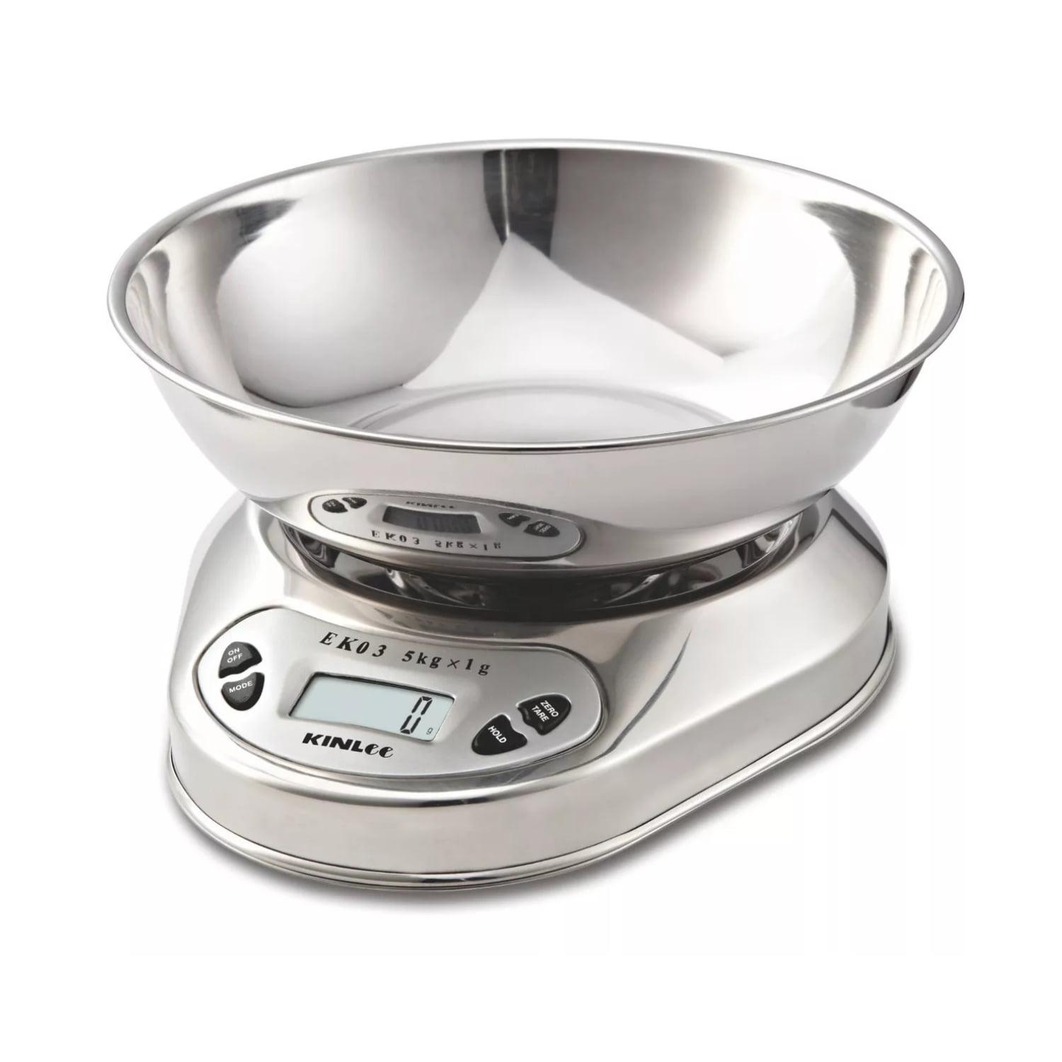 Importclick - Pesa Cocina Acero Inoxidable 1 Gr A 5 Kg + Bowl Capacidad 500 Gr