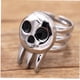 thumbnail image 4 of 1pc Punk Ring Eater Death The Kid Ring Silver Negro Hombres Jewelry Decoation Niños Gift, 1.8*2.5cm, 4 of 5