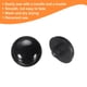 thumbnail image 5 of Uxcell 30pcs Botones de Plástico 0.59" Botón de Cúpula de Champiñón para Coser con Vástago, Negro, 5 of 7