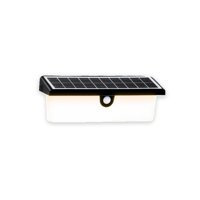 Pro Outdoor - Aplique Solar Rectangular Contra Agua Con Sensor De Movimiento