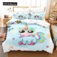 thumbnail image 1 of v294 Bed Sheets Printed Rainbow Unicorn Duvet Cover for Girls, Pink Bed Comforter Set, Cute Cartoon, Child Bedroom Decor for Teen Kids, X 3-Piece Bedding Set (1 Duvet Cover + 2 Pillow Shams) Bed Sheet, 1 of 5
