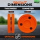 thumbnail image 5 of Hockey Puck Green Biscuit, paquete de 2 unidades, original Snipe Off Ice, 5 of 9