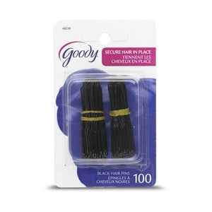 Goody - Horquillas De 1 Color Negro 100 Unidades