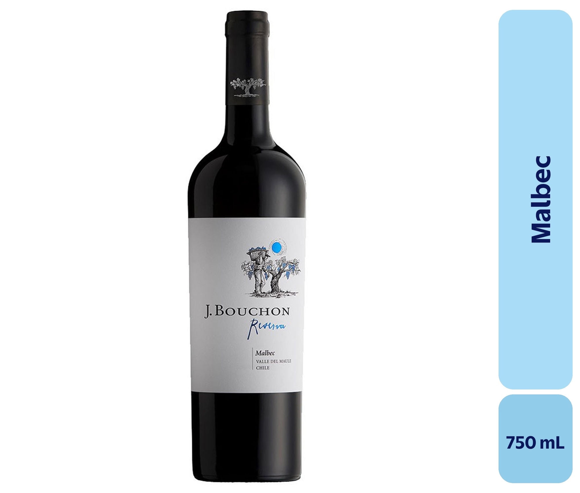 Vino Malbec Botella 750 mL J.bouchon