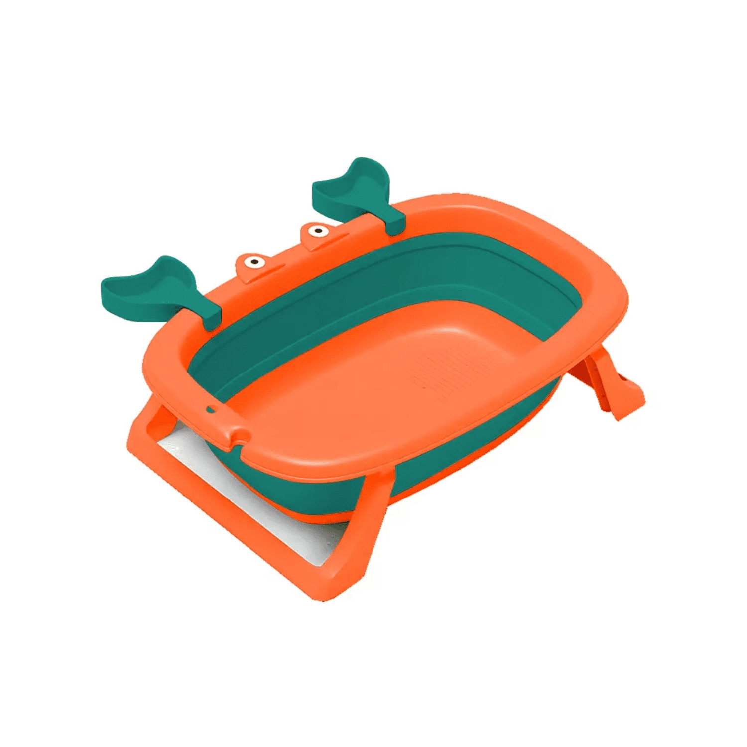 Importclick - Bañera Tina Bebé Plegable Malla Reforzada Cangrejo 20 L Naranja
