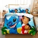 thumbnail image 1 of v1212 Bed Sheets / Pcs Home Lilo and Stitch Bedding Set Quilt Cover Twin Bedroom Decor for Kids Boy Girl Queen King Size Bedding Set 3-Piece Bedding Set (1 Duvet Cover + 2 Pillow Shams) Bed Sheets ju1, 1 of 5