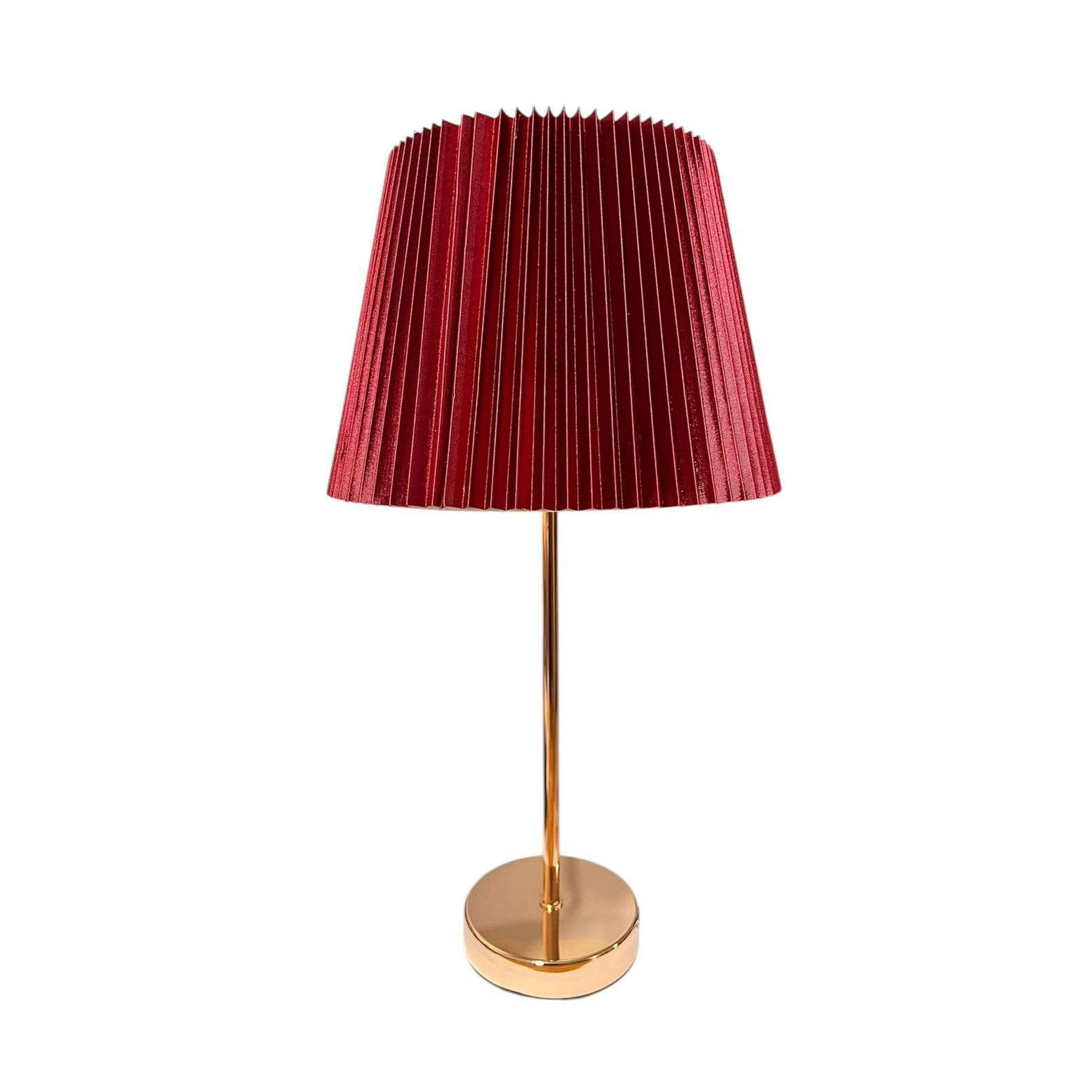 Oem - Lampara De Velador Lampara De Mesa Basica Minimalista Burdeo