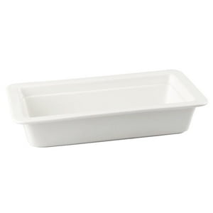 Bric - Fuente O Ensaladera Porcelana Blanca 27X16X6