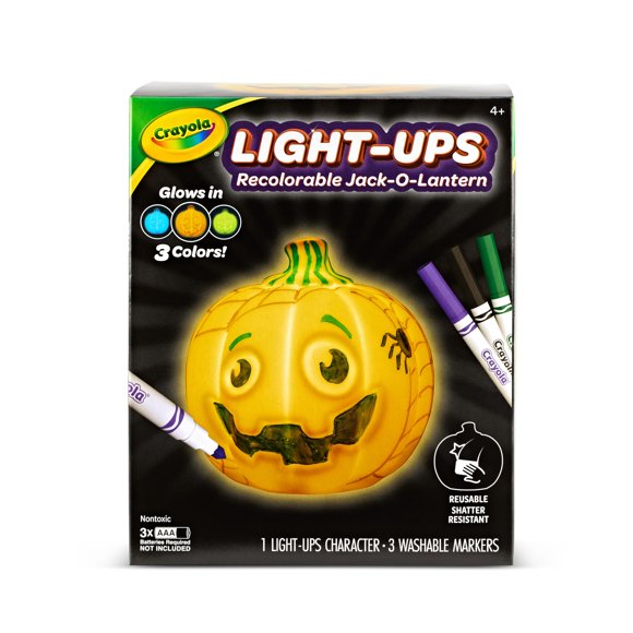Linterna Jack-O-Lantern Crayola para colorear con rotuladores lavables