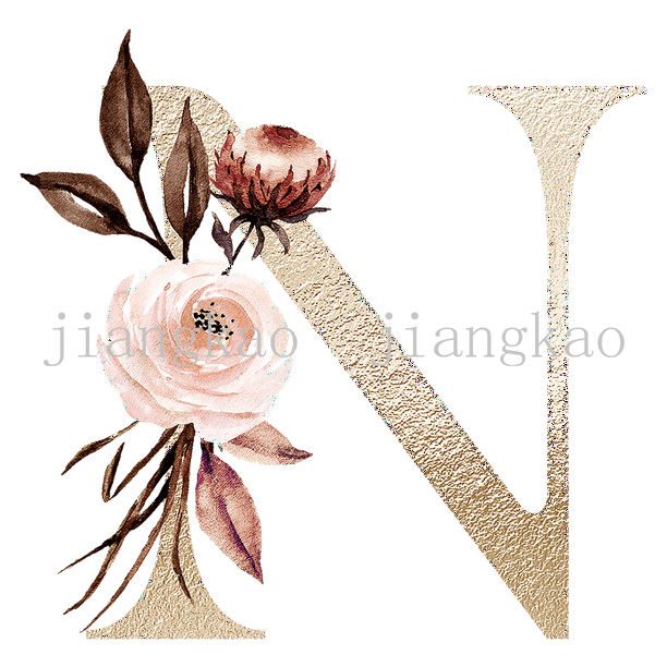 Personalised Name Initial Backpack with Pink Gold Letter Design Girls Kid Nursery Child Pre School Rucksack School Bag Backpack