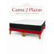 thumbnail image 3 of Base de Cama 2 Plazas Felpa Roja con Colchón, 3 of 3