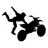 Rienda Libre Graphics - Decomural Motorcycle Trick Motorbike Ws-15936