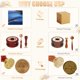 thumbnail image 3 of Kit de sello de cera Yagugu - Set de 357 piezas con perlas de cera, sello, calentador, cuchara y velas - Sobre vintage, cartas, manualidades, regalo (Oro antiguo), 3 of 6