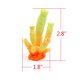 thumbnail image 2 of Decoración Resina Unique Bargains Amarillo Naranja, 2 of 3