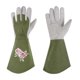 thumbnail image 1 of Guantes de jardinería para mujeres Uxcell a prueba de espinas, guantes de jardín de cuero extra largos medianos para podar rosas, verde, 1 of 5