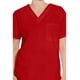 thumbnail image 2 of Scrub Top Dickies unisex con cuello en V, color rojo, 2 of 7