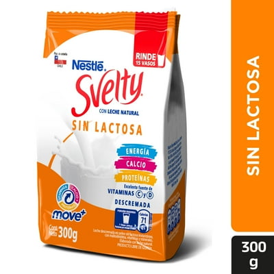 Leche En Polvo Sin Lactosa 300 G Svelty