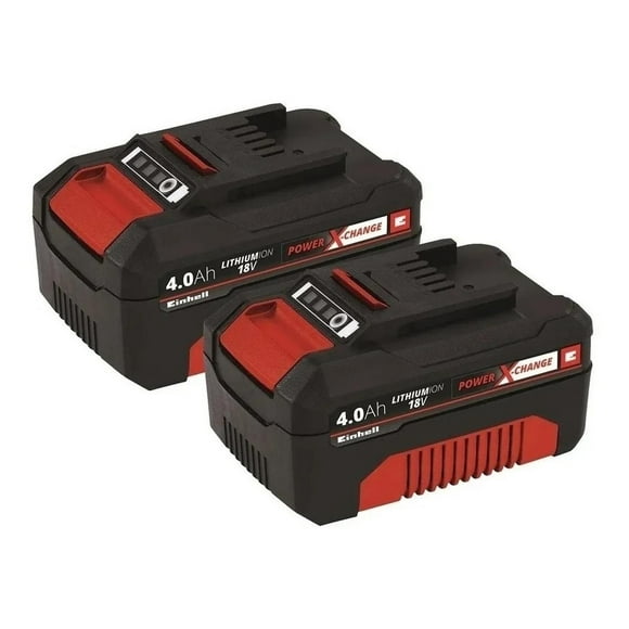 Twin Pack 2 Baterias 4,0 Ah - 18v Einhell - Power X Change rojo