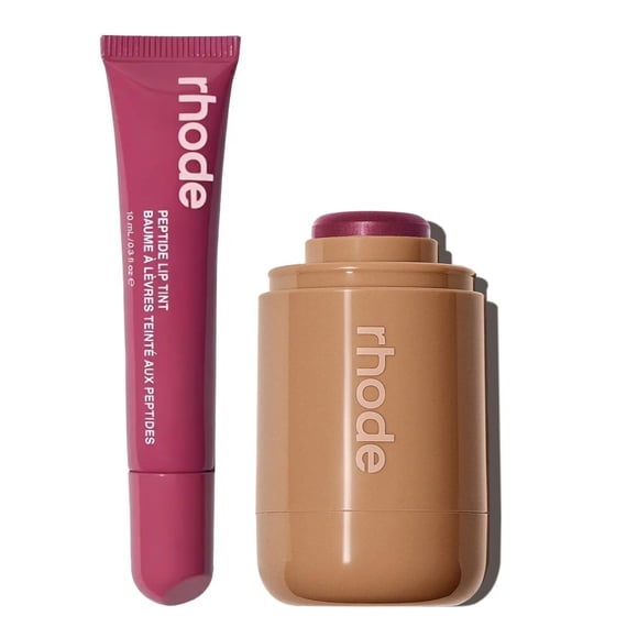 Rhode Pocket Blush Rubor Mejillas Plum + Labial Peptidos Raspberry Jelly