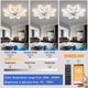 thumbnail image 4 of Ventilador de techo BESKETIE 91 cm con LED regulable y mando a distancia, blanco, 4 of 9