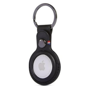 Decoded - Llavero De Cuero Para Airtag Apple, Negro Negro Talla Única