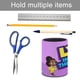 thumbnail image 5 of Lyla en el Bucle-theme Cylinder Pen Holder Pencil Organizer with Flannel Lining PVC Leather Material Cardboard Base for study work 10*8CM, 5 of 6