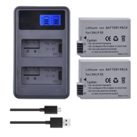 Genérico - 2 Baterías Lp-E8 + Cargador Doble Lc-E8 Alternativo Canon