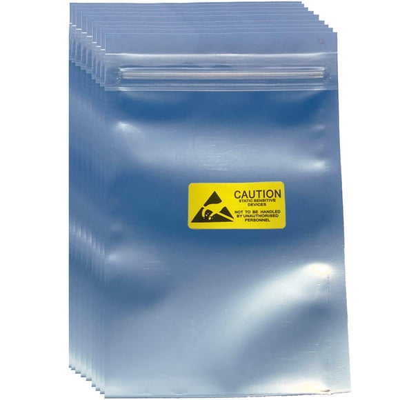 Bolsas antiestáticas Daarcin, 100 unidades, 10 x 15 cm, con etiquetas para SSD HDD