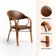 thumbnail image 5 of Silla Bistro Parisina Rattan con  reposabrazos Jolie  - Café Oscuro, 5 of 7