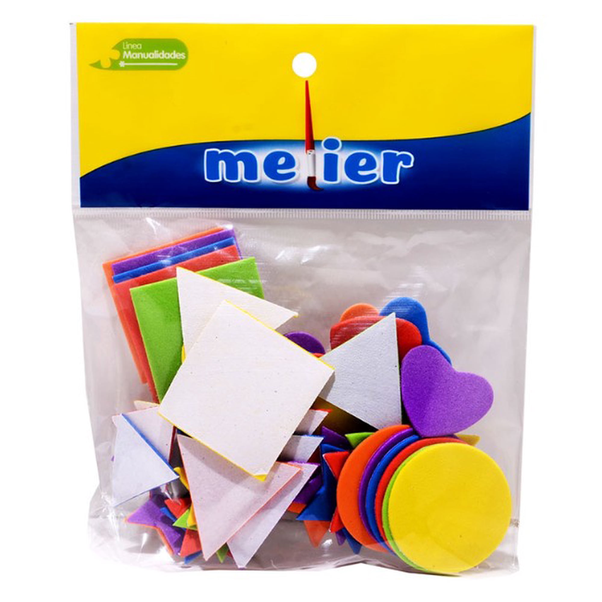 Melier - Figuras Goma Eva Geometricas 60 Unid