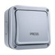 thumbnail image 1 of Botón pulsador TOPENS TC148 impermeable con cable 90x90x55 mm, 1 of 9