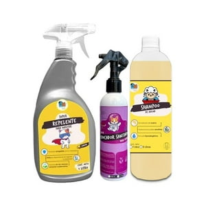 Mascokits - Kit Perro Educador Sanitario + Repelente + Shampoo Avena 1Lt