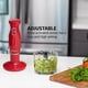 thumbnail image 3 of Batidora de mano OVENTE Immersion 300 W, 2 velocidades con accesorios, color rojo, 3 of 9