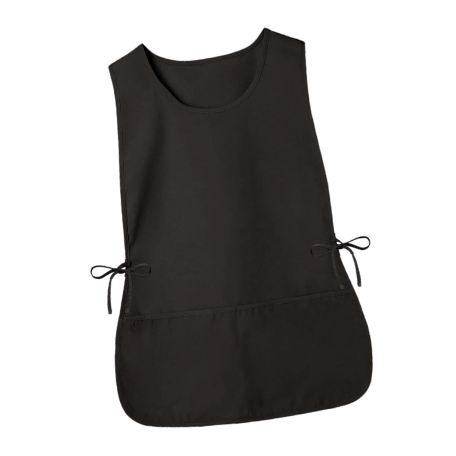 Magideal - Delantal Con Pechera Alta, Delantal De Cocina, Babero De Camarero, Delantal De Poliéster, Delantal De Cocina/horneado Para Salón, Adulto, Café, Cosmét Negro