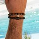 thumbnail image 2 of Pulsera de Piedra Volcánica con Signo Zodiacal negro, 2 of 3