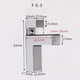 thumbnail image 2 of Soporte De Estante De Vidrio Pared 2un 64 Prof. Madera, 2 of 3