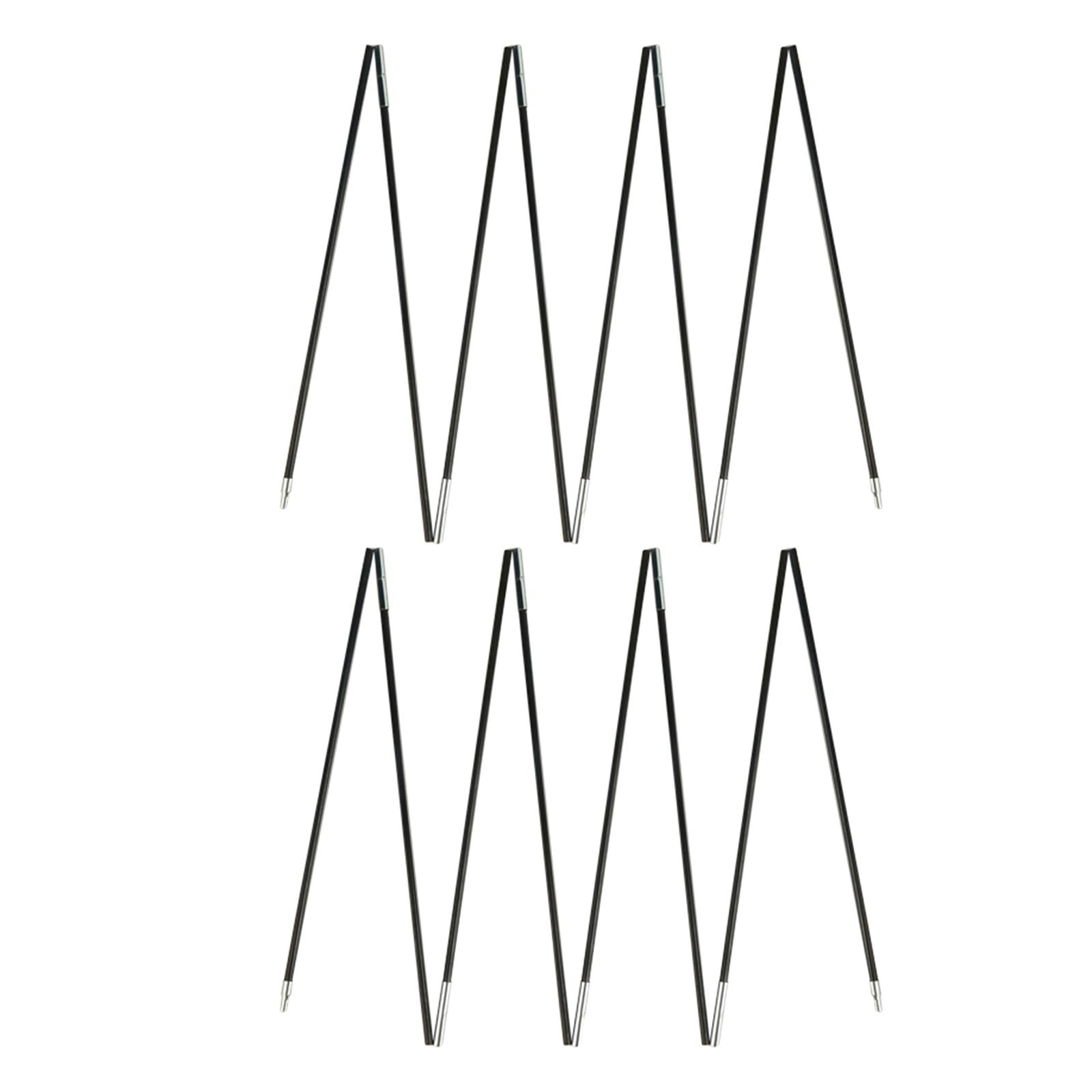 Magideal - Postes De Tienda De Campaña, Postes Flexibles De Repuesto Para Tienda De Campaña, Varilla Portátil Negra Premontada, Postes De Tienda Para Senderismo, 34m 2 Persona