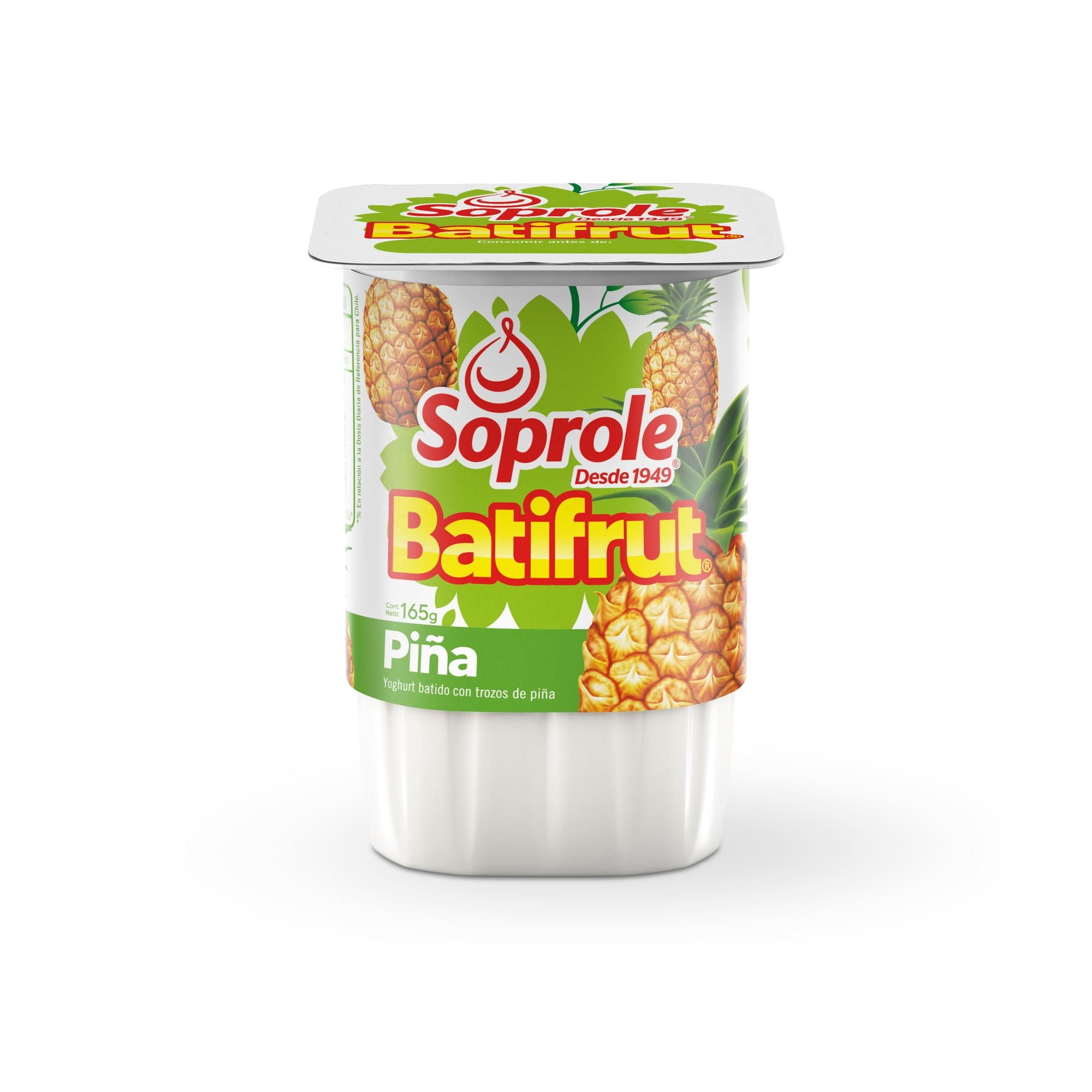 Yoghurt Batido Batifrut Trozos Piña 165 g Soprole