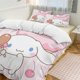 thumbnail image 1 of Cinnamoroll 3-Piece Twin Bed Set - Includes 1 Single Comforter And 2 Pillowcases Bedding - Fade Resistant Microfiber - Cinnamoroll, 1 of 4