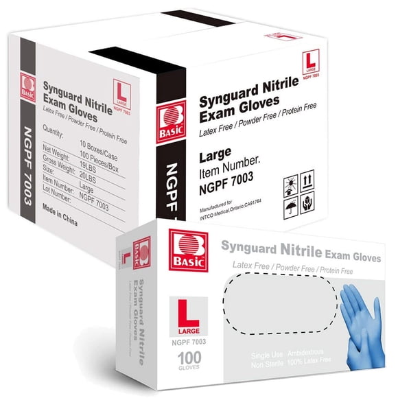 Guantes de examen de nitrilo Jointown NGPF7003 sin látex, 1000 unidades
