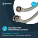 thumbnail image 2 of Conector para inodoro Eastman de 30 cm, trenzado de acero inoxidable, 2 of 6