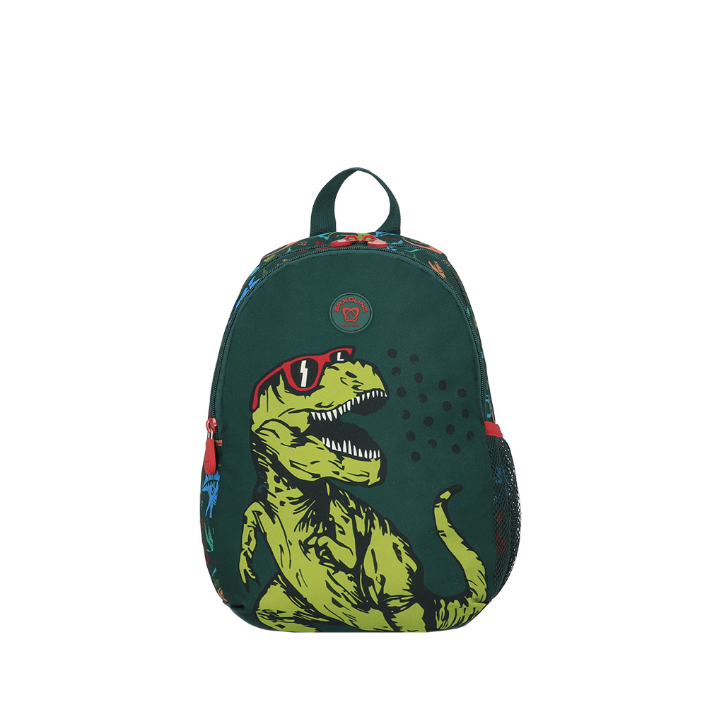 Mochila Saxoline Homeschool 5Sx S Dinosaurio Verde